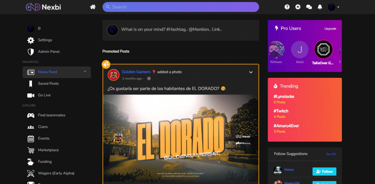 Nexbi red social gamers videojuegos esports eldigitalmedia