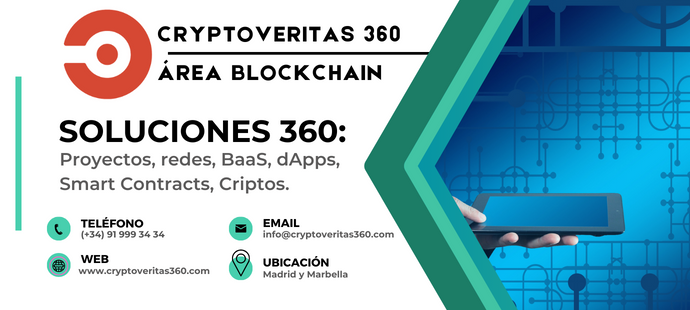 Blockchain Cryptoveritas360 Soluciones360 Servicio Internacional Smart Contract BaaS dApps
